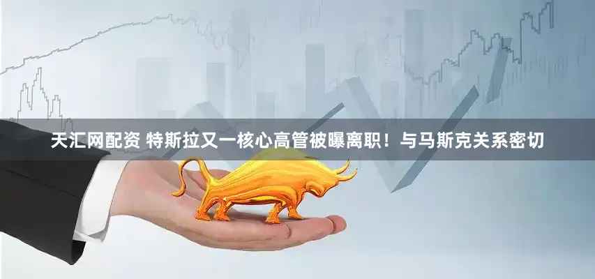 天汇网配资 特斯拉又一核心高管被曝离职！与马斯克关系密切